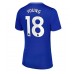 Everton Ashley Young #18 Hjemmedrakt Dame 2024-25 Kortermet